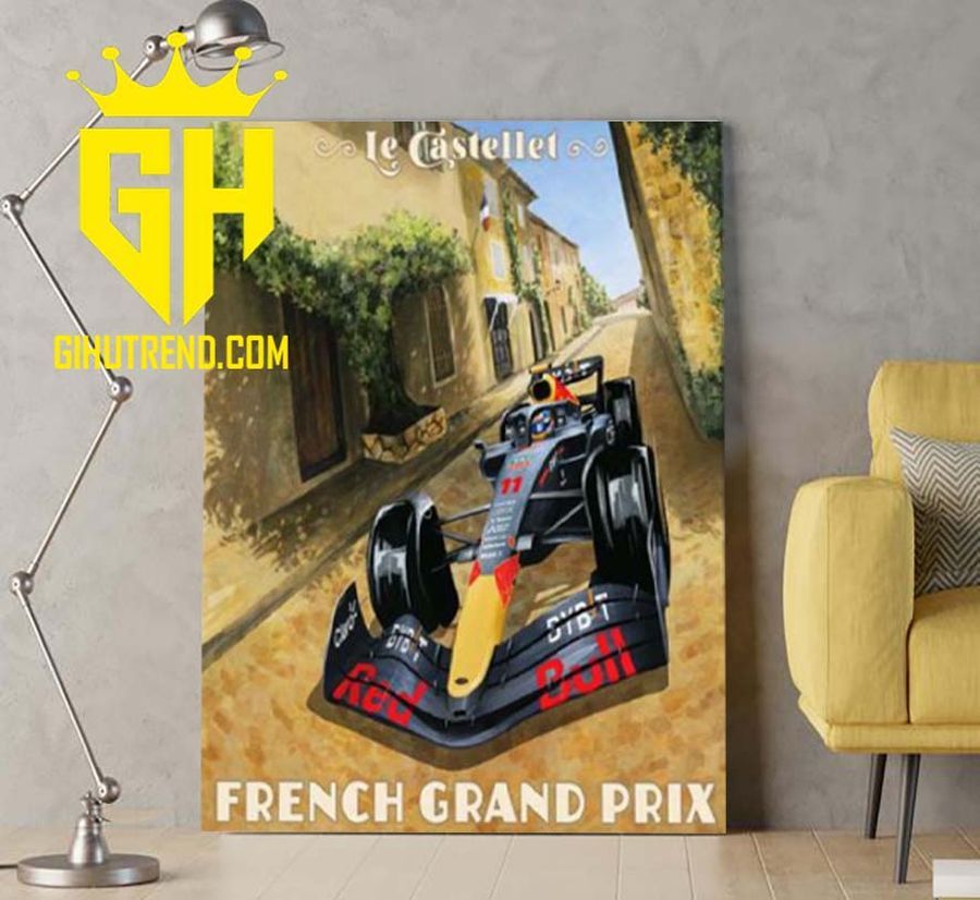TREND Red Bull Racing F1 Le Castellet French Grand Prix Art Style Poster Canvas