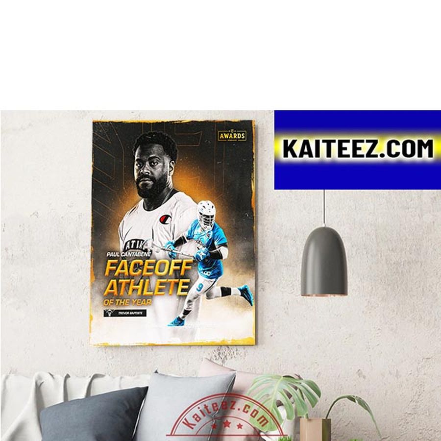 Trevor Baptiste Is 2022 Faceoff Athlete Of The Year In PLL Decorations Poster Canvas