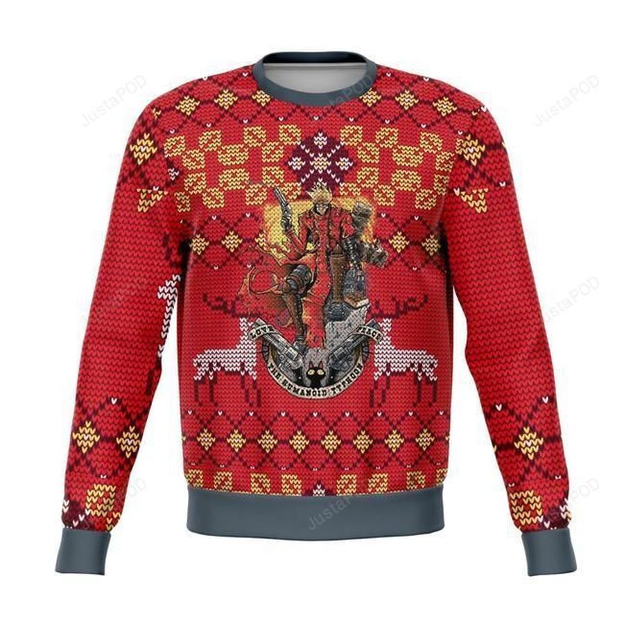 Trigun Ugly Christmas Sweater, All Over Print Sweatshirt, Ugly Sweater, Christmas Sweaters, Hoodie, Sweater