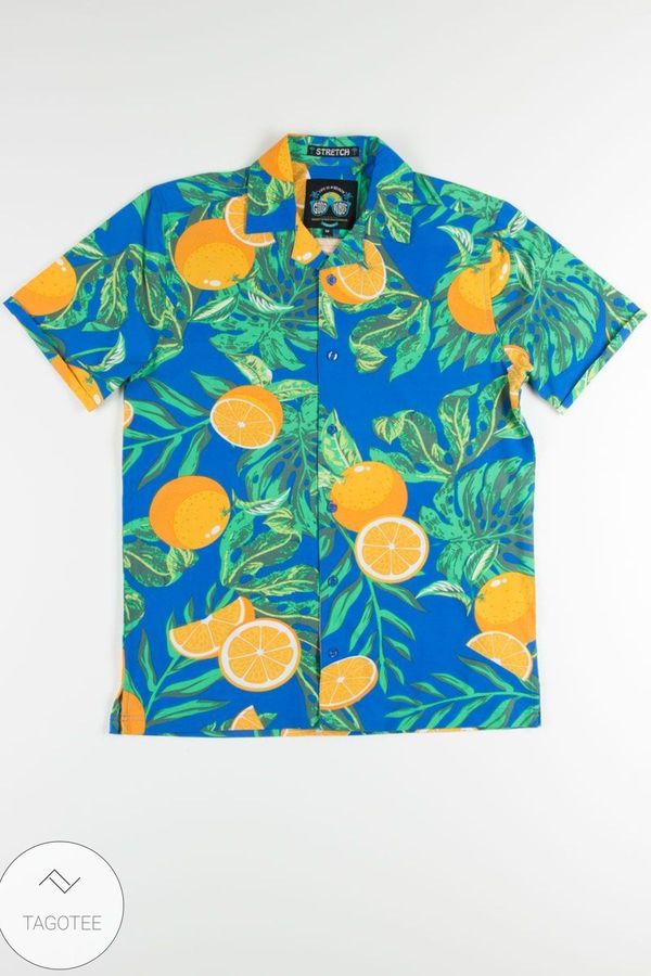Tropical Fruits Orange Hawaiian Shirt