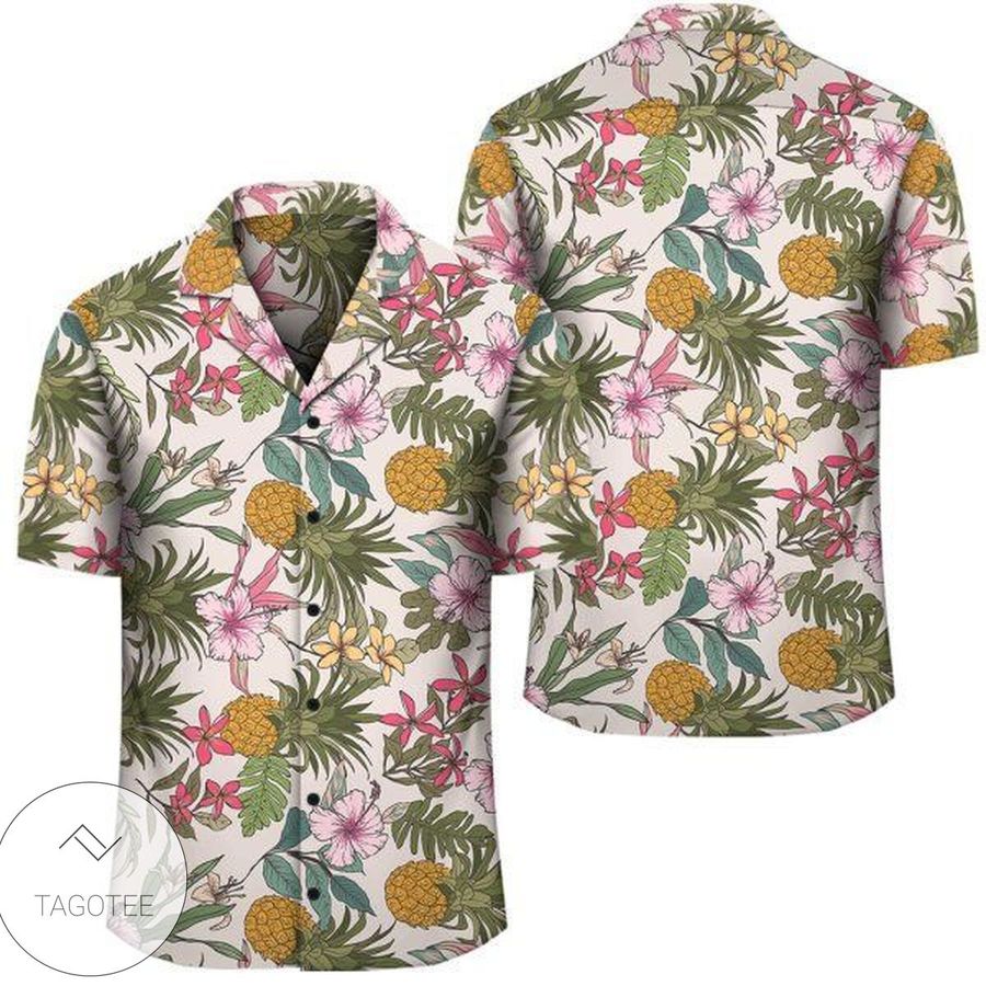 Tropical Pineaapple Hawaiian Shirt