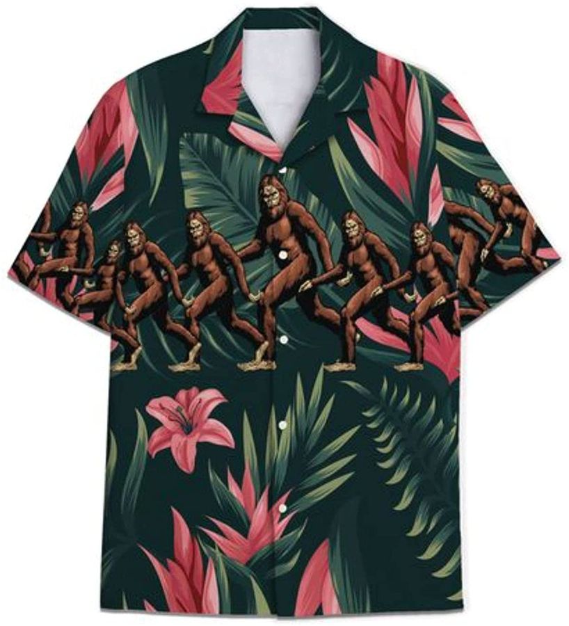 Tropical Summer Aloha Hawaiian Shirt Bigfoot 3d All Over Hawaiian