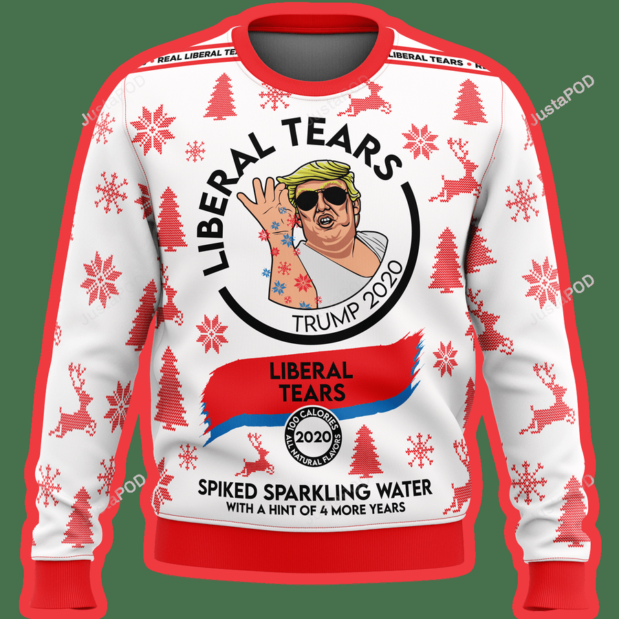Trump Liberal Tears Premium Ugly Sweater Ugly Sweater Christmas Sweaters.png