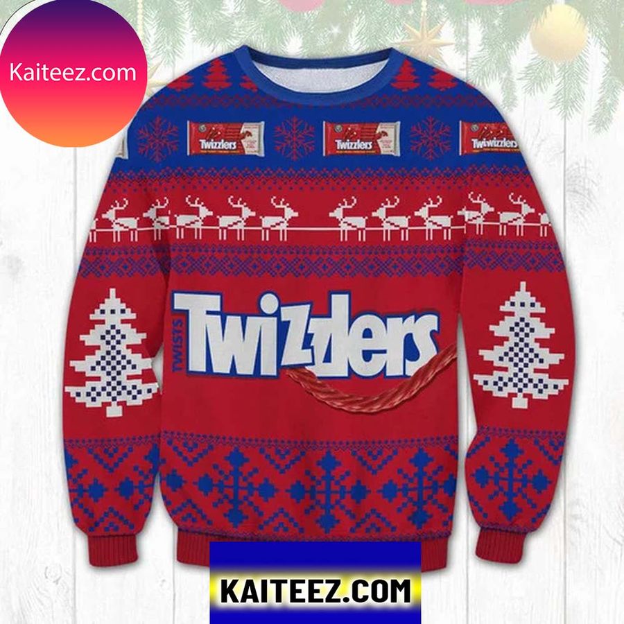 Twizzlers Candy 3D Christmas Ugly  Sweater