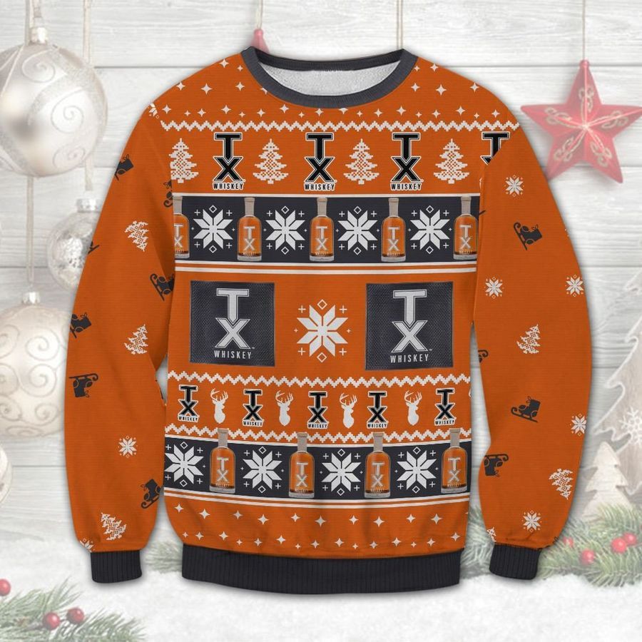 TX BLENDED WHISKEY Ugly Sweater
