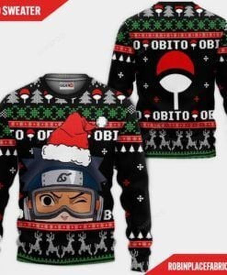 Uchiha Obito Naruto Ugly Christmas Sweater All Over Print Sweatshirt