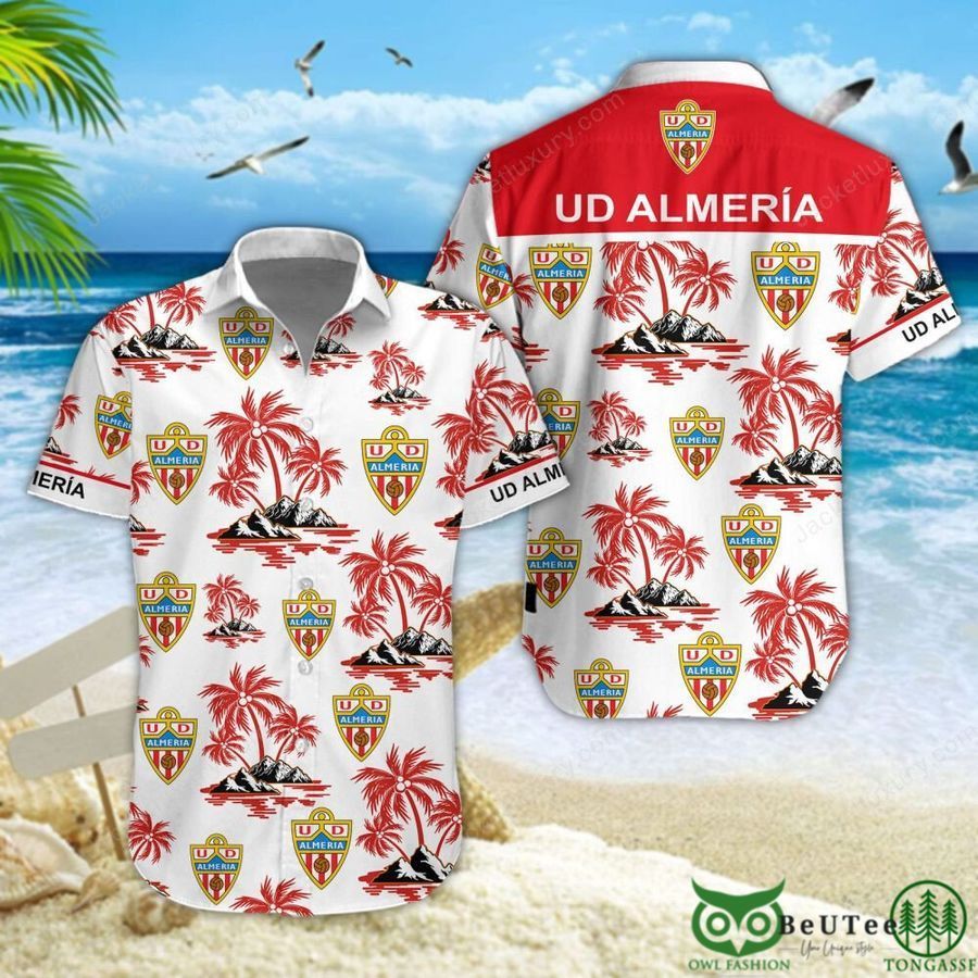 UD Almería Laliga Red Coconut Hawaiian Shirt