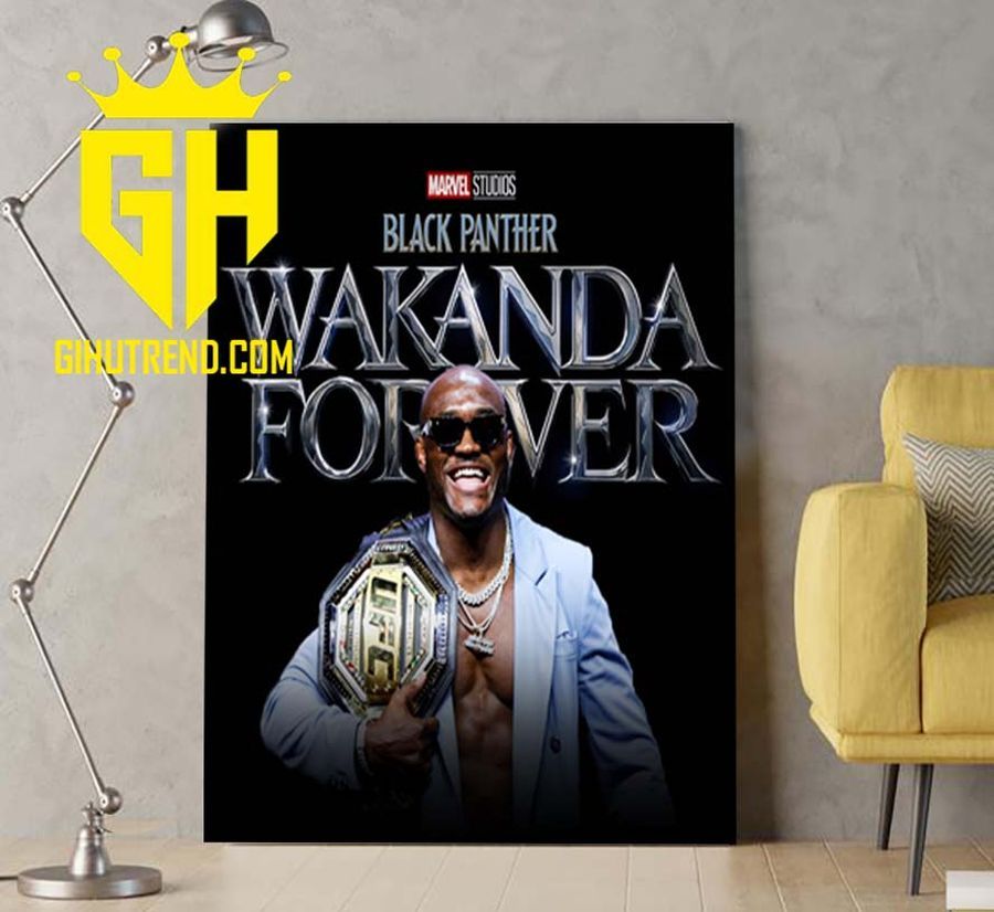UFC champion Kamaru Usman upcoming Black Panther Wakanda Forever Poster Canvas