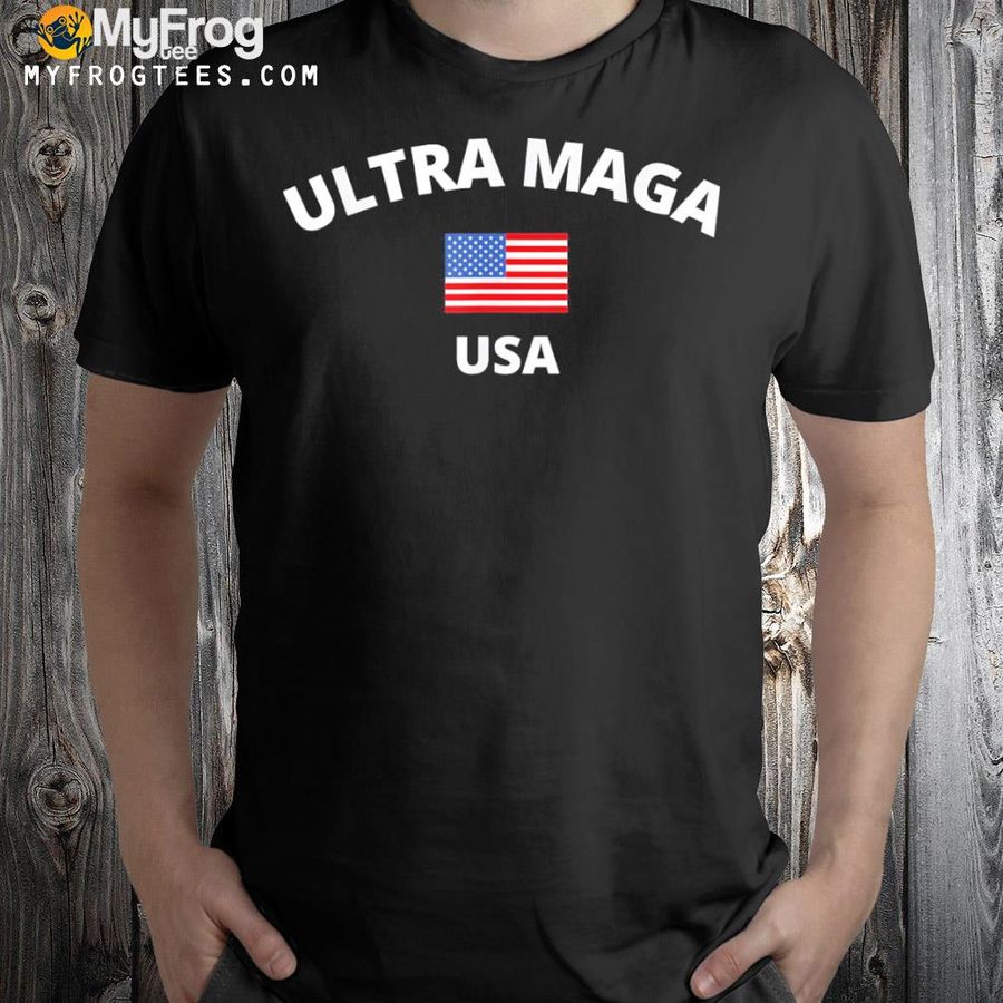 Ultra maga proud antI Biden us flag pro Trump 2024 shirt
