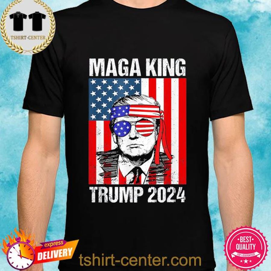 Ultra-maga the great ultra maga king Trump flag 4th july 2022 shirt