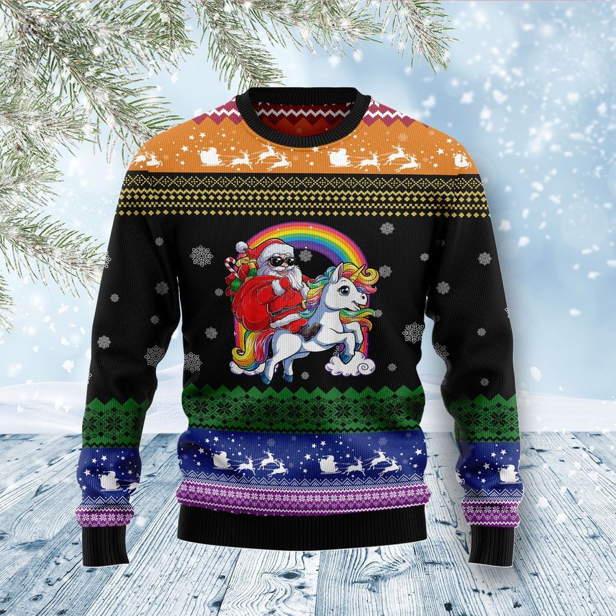 Unicorn Lgbt Ugly Christmas Sweater - 140