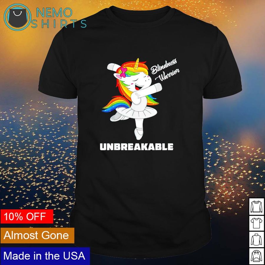 Unicorn Unbreakable Blindness Warrior shirt