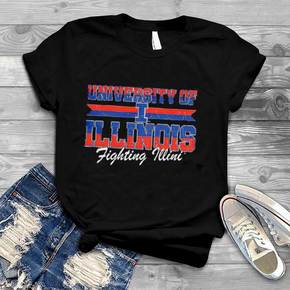university of Illinois Fighting Illini throwback shirt
