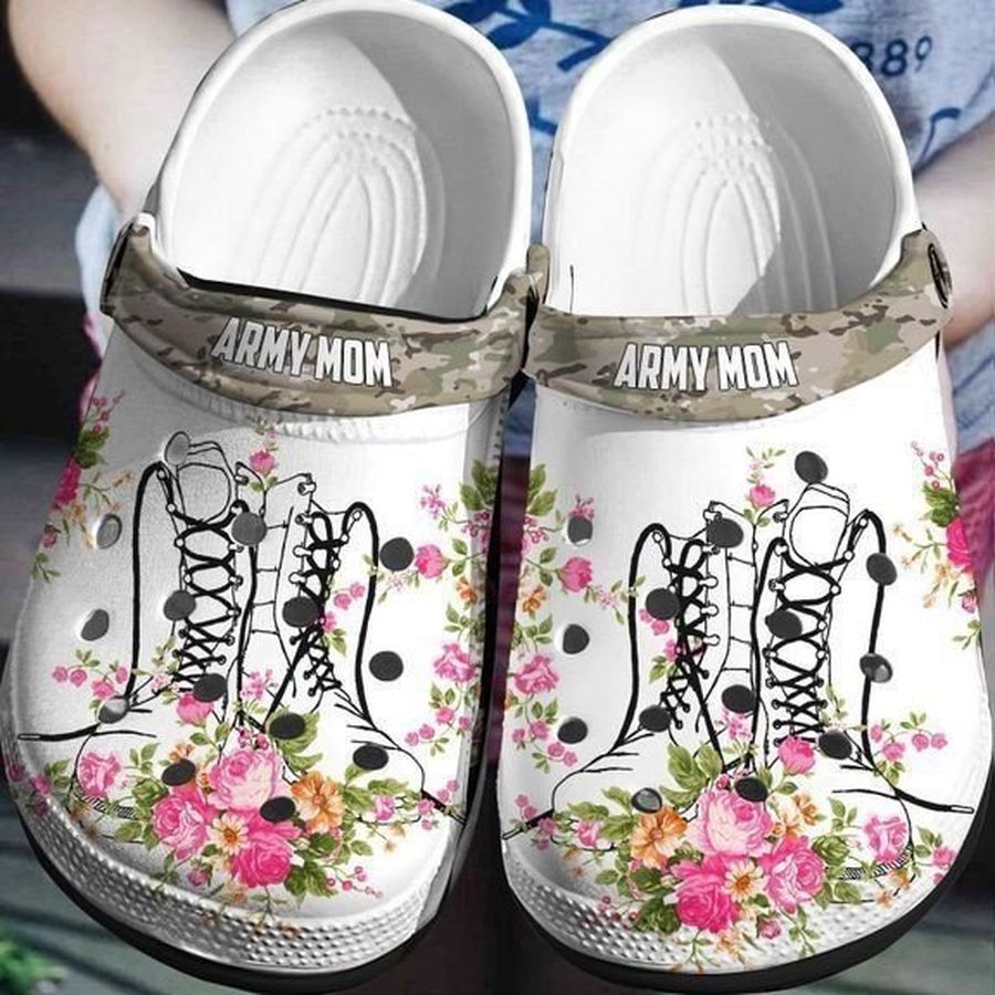 Us Army Mom Trending Rubber Crocs Crocband Clogs Comfy Footwear Tl97