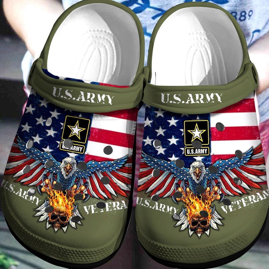 Us Army Veteran Crocs Clog Shoes