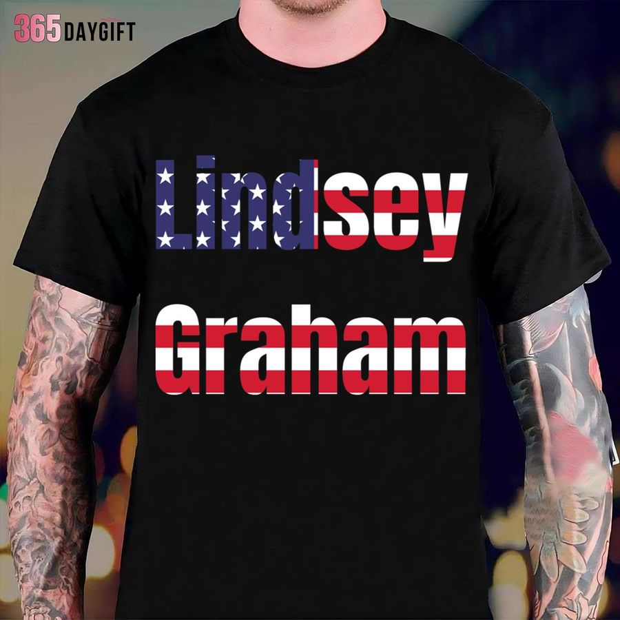 USA Flag Lindsey Graham T-Shirt