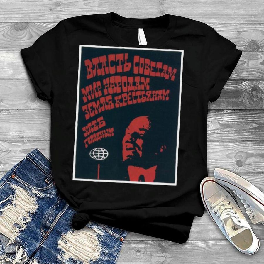 Ussr Cccp Lennin Retro Art Cold War Soviet Union Propaganda shirt