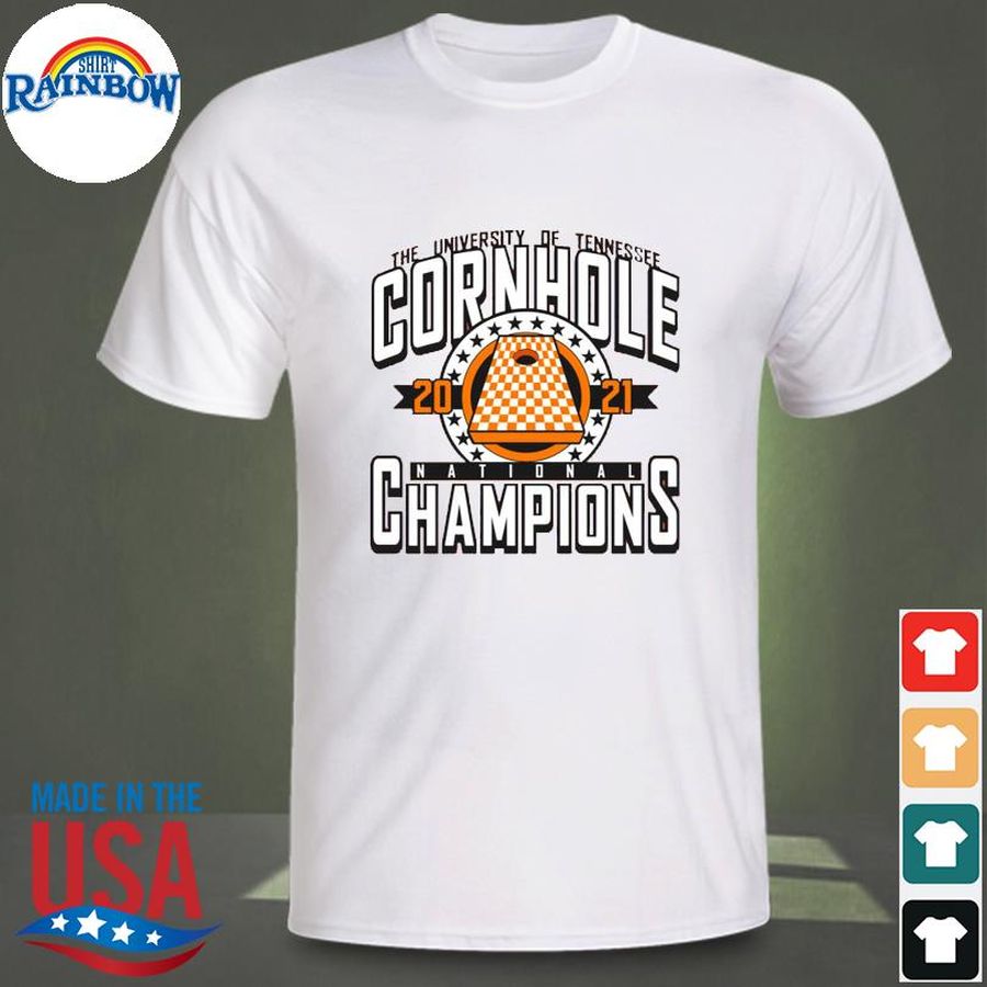 UTvol shop The University Of The Tennessee Cornhole National 2021 Champions Shirt