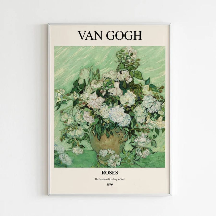 Van Gogh Art, Flower Lover, Roses Poster Poster