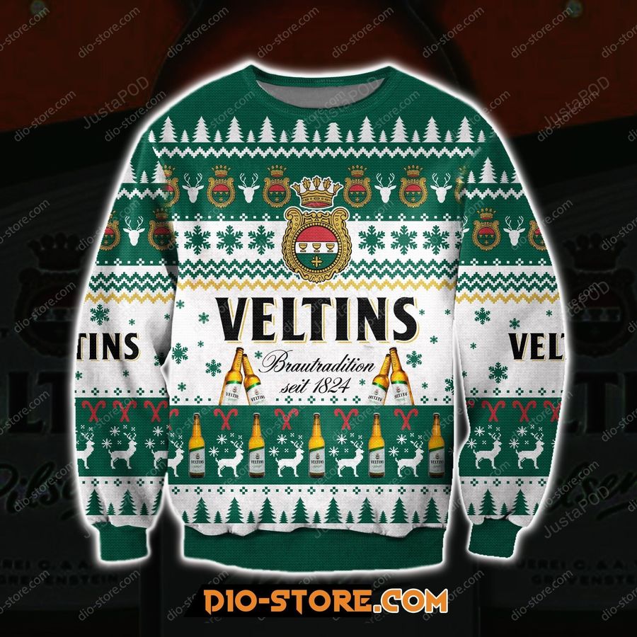 Veltins Beer Ugly Christmas Sweater, All Over Print Sweatshirt, Ugly Sweater, Christmas Sweaters, Hoodie, Sweater
