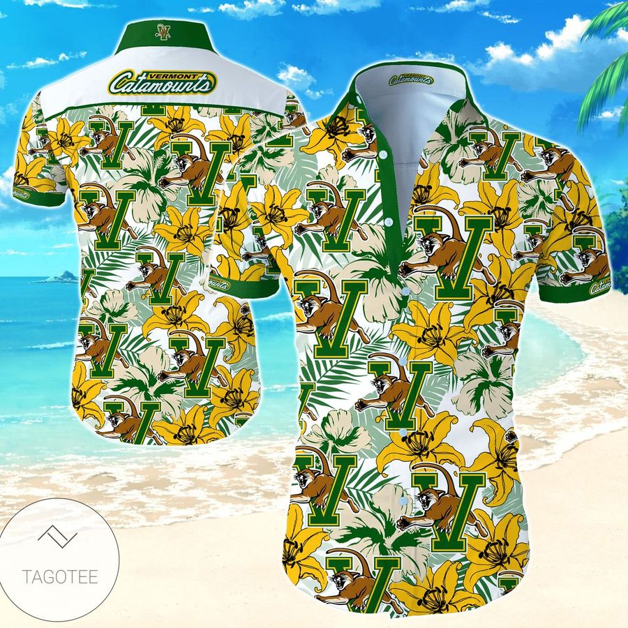 Vermont Catamounts Hawaiian Shirt