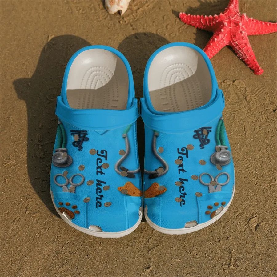 Vet Tech Personalized Clog Custom Crocs Comfortablefashion Style Comfortable For Women Men Kid Print 3D Blue