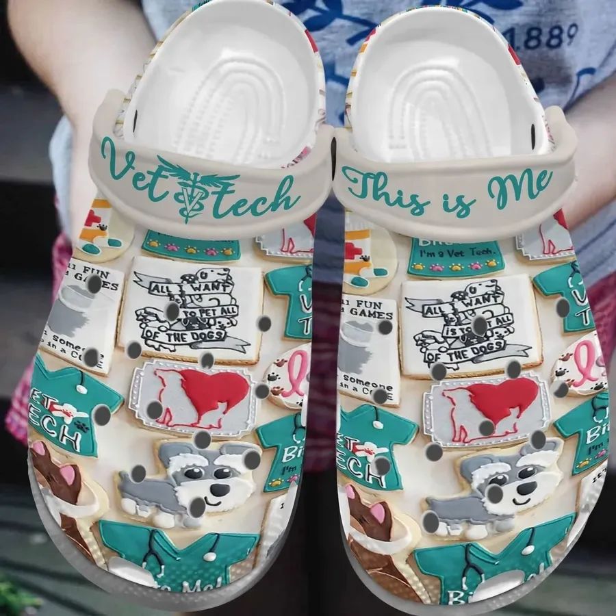 Vet Tech Personalized Clog Custom Crocs Comfortablefashion Style Comfortable For Women Men Kid Print 3D This Is Me