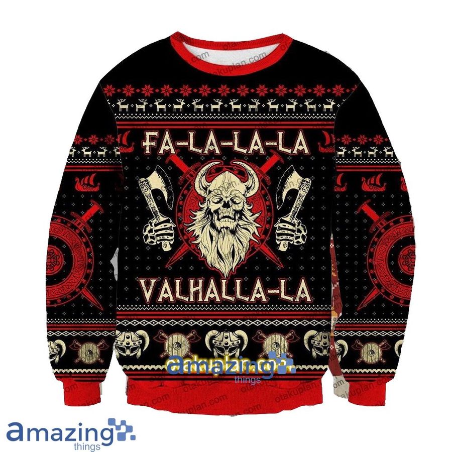 Viking Valhalla Ugly Christmas Sweater, All Over Print Sweatshirt, Ugly Sweater, Christmas Sweaters, Hoodie, Sweater