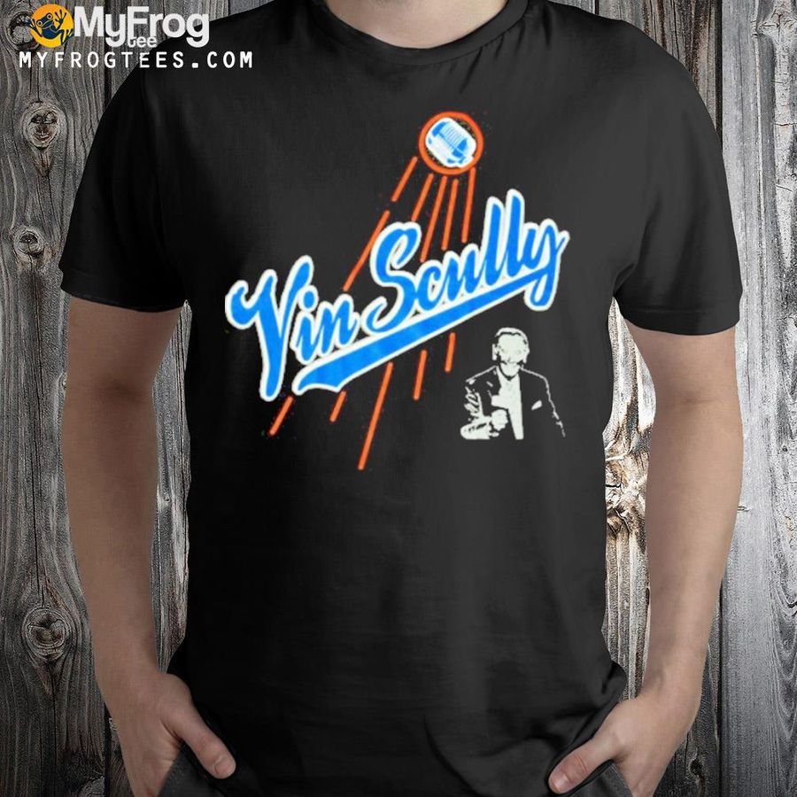 Vin Scully 2022 Los Angeles Dodgers Thank You T-shirt