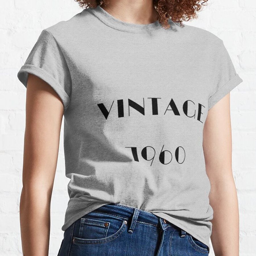 ❤️  Vintage 1960 - 60th Birthday Classic T-Shirt