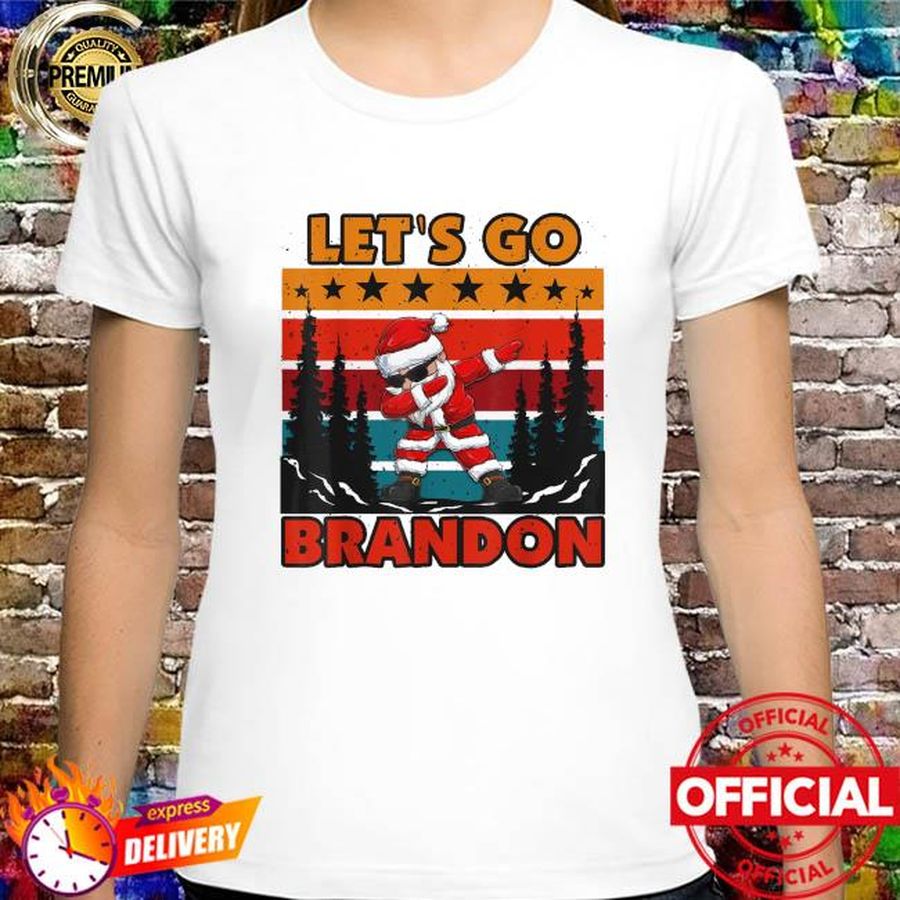 Vintage Christmas Lets Go Branson Brandon Anti Liberal Shirt