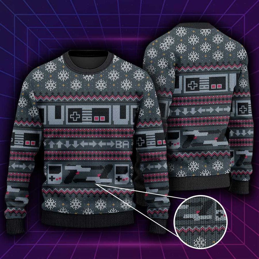Vintage Game Console Gamer Gift Ugly Sweater