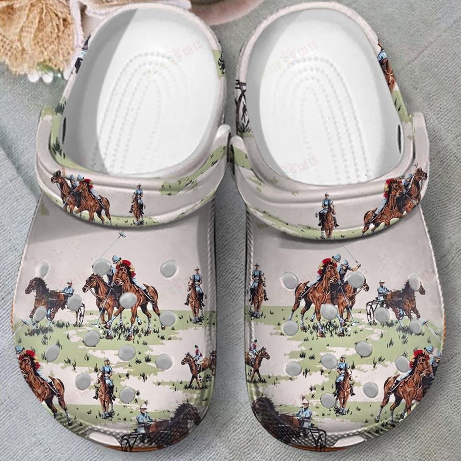 Vintage Horse Crocs Classic Clogs Shoes