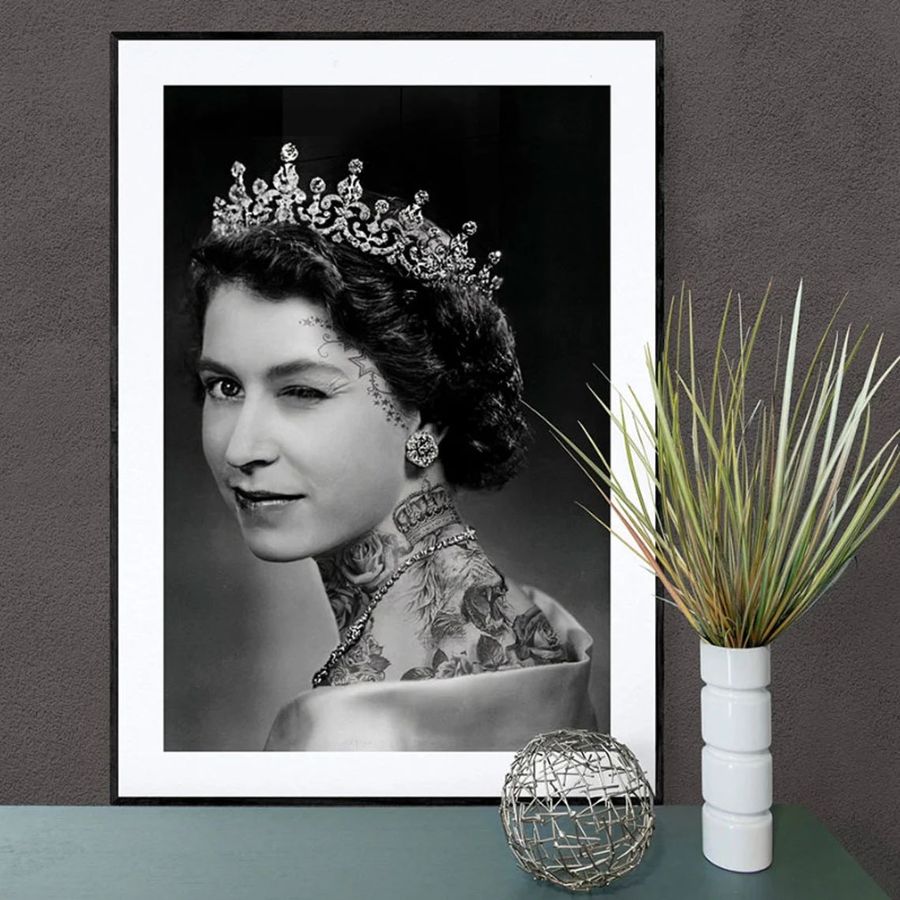 Vintage Queen Elizabeth II Poster