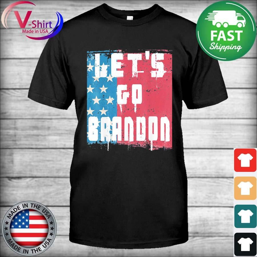 Vintage US Flag Let’s Go Brandon Conservative Anti Liberal T-Shirt