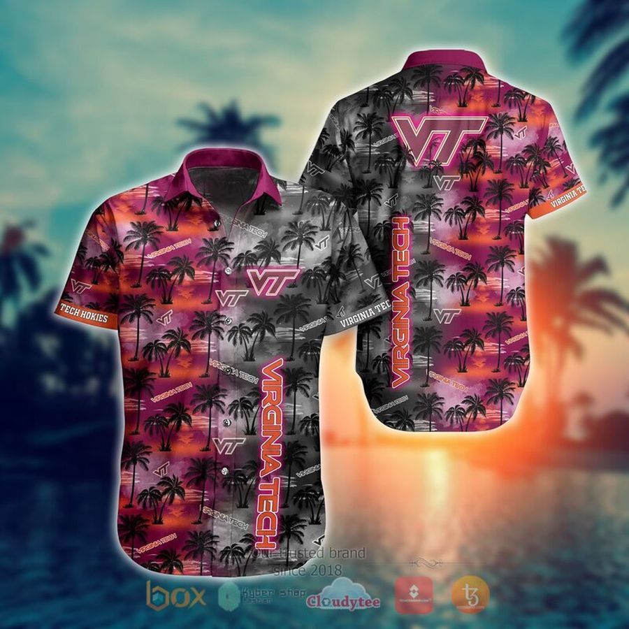 Virginia Tech Hokies Style Hawaiian Shirt Short