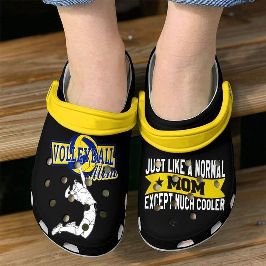 Volleyball Cool Mom Black Crocs Crocband Clog Comfortable Water Shoes