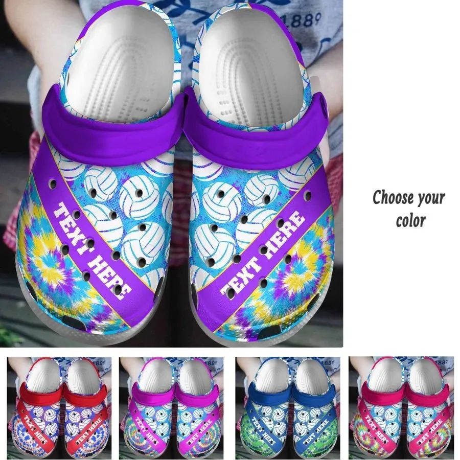 Volleyball Personalize Clog Custom Crocs Fashionstyle Comfortable For Women Men Kid Print 3D Colorful Volleyball