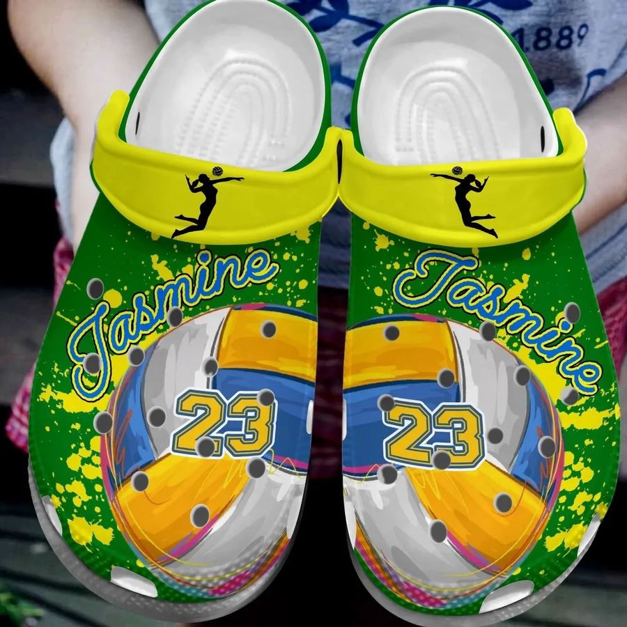 Volleyball Personalize Clog Custom Crocs Fashionstyle Comfortable For Women Men Kid Print 3D Volleyball Lover