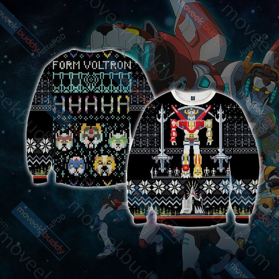 Voltron Ugly Sweater Ugly Sweater Christmas Sweaters Hoodie Sweater