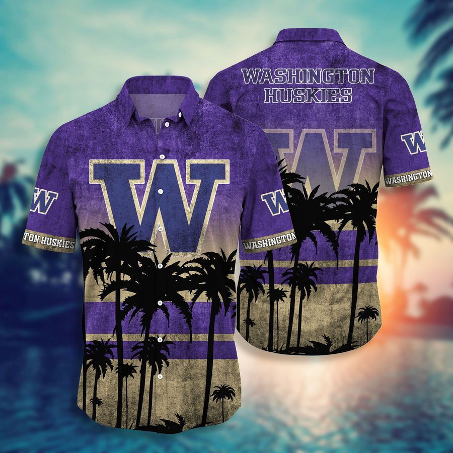 Washington Huskies NCAA T-shirt Hawaiian Shirt and  