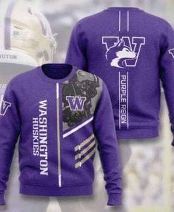 Washington Huskies Ugly Christmas Sweater All Over Print Sweatshirt Ugly