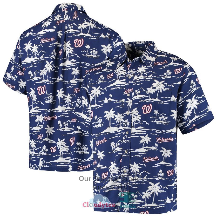 Washington Nationals Reyn Spooner Vintage Short Sleeve Navy Hawaiian Shirt – LIMITED EDITION