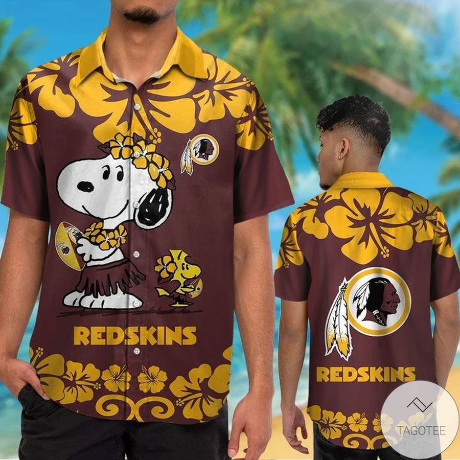 Washington Redskins 038; Snoopy Hawaiian Shirt