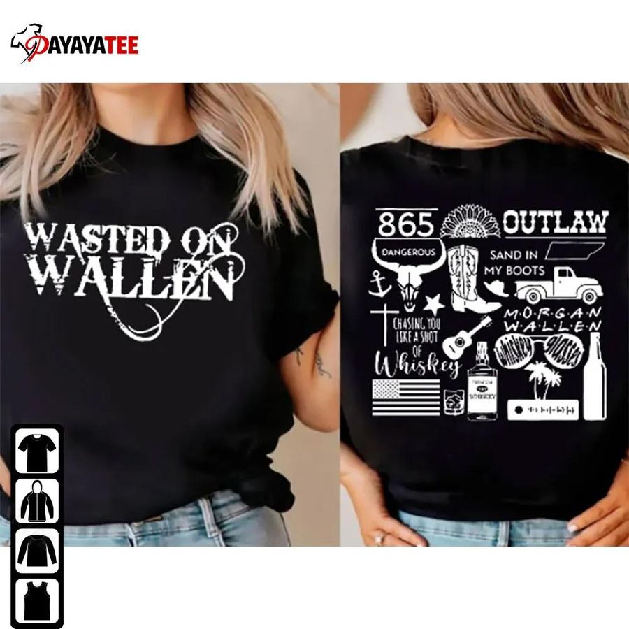 Wasted On Wallen Morgan Wallen Dangerous Album Shirt Country Music Unisex