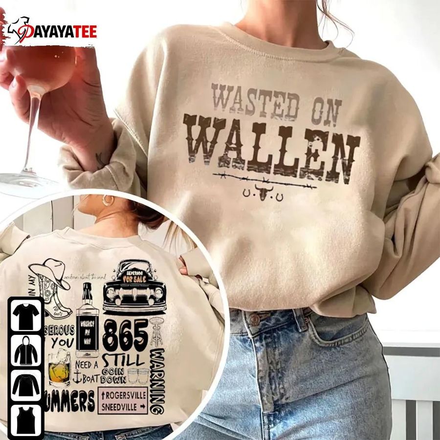 Wasted On Wallen Morgan Wallen Dangerous Album Sweatshirt