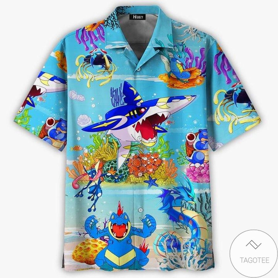 Water-type Pokemon Hawaiian Shirt