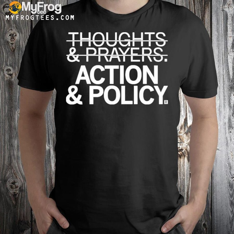 Wearorange raygun merch action and policy shirt