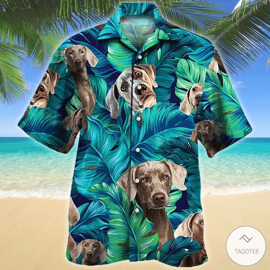 Weimaraner Dog Hawaiian Shirt