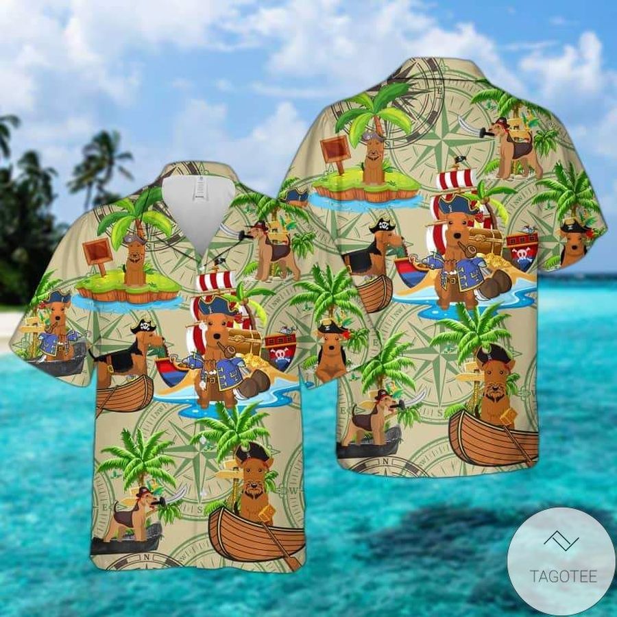 Welsh Terrier Pirates Hawaiian Shirt